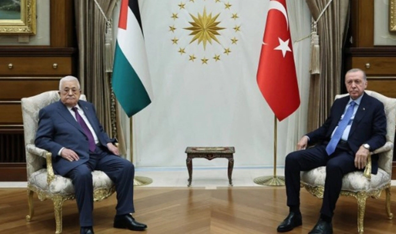 Erdoğan ile Mahmud Abbas bir araya geldi