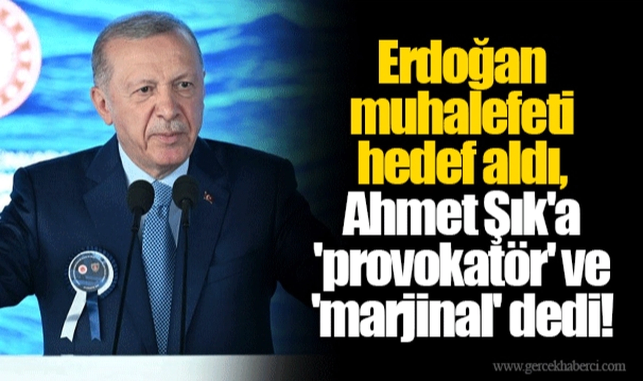 Erdoğan muhalefeti hedef aldı, Ahmet Şık'a 'provokatör' ve 'marjinal' dedi!