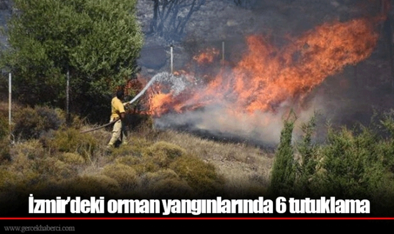 İzmir’deki orman yangınlarında 6 tutuklama