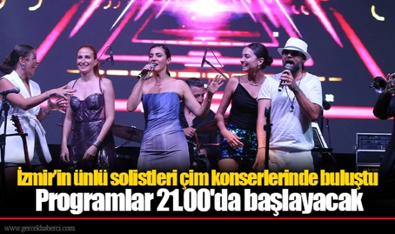 İzmir’in ünlü solistleri çim konserlerinde buluştu