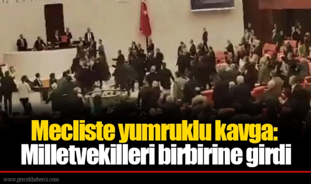Mecliste yumruklu kavga: Milletvekilleri birbirine girdi