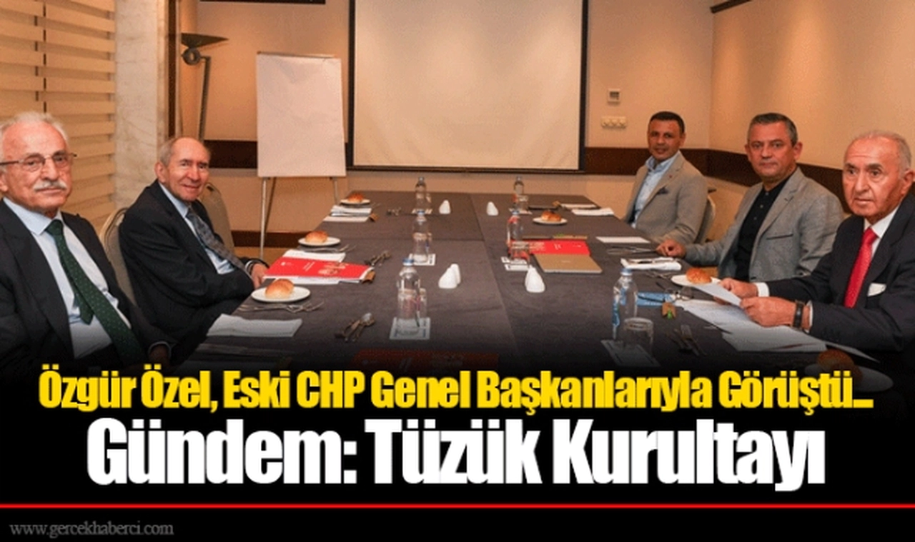 Özgür Özel, Eski CHP Genel Başkanlarıyla Görüştü... Gündem: Tüzük Kurultayı