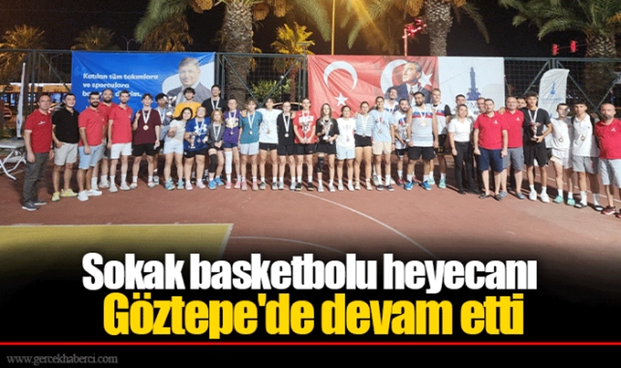 Sokak basketbolu heyecanı Göztepe'de devam etti