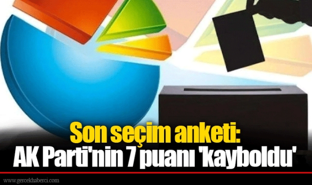 Son seçim anketi: AK Parti'nin 7 puanı 'kayboldu'