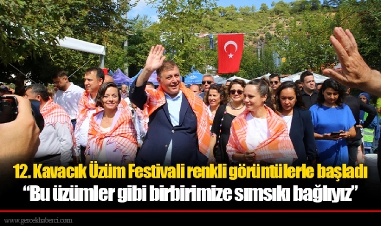 12. Kavacık Üzüm Festivali renkli görüntülerle başladı