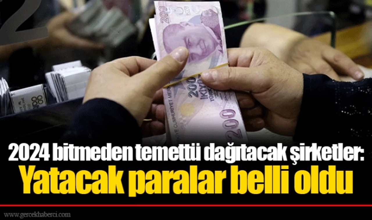 2024 bitmeden temettü dağıtacak şirketler: Yatacak paralar belli oldu