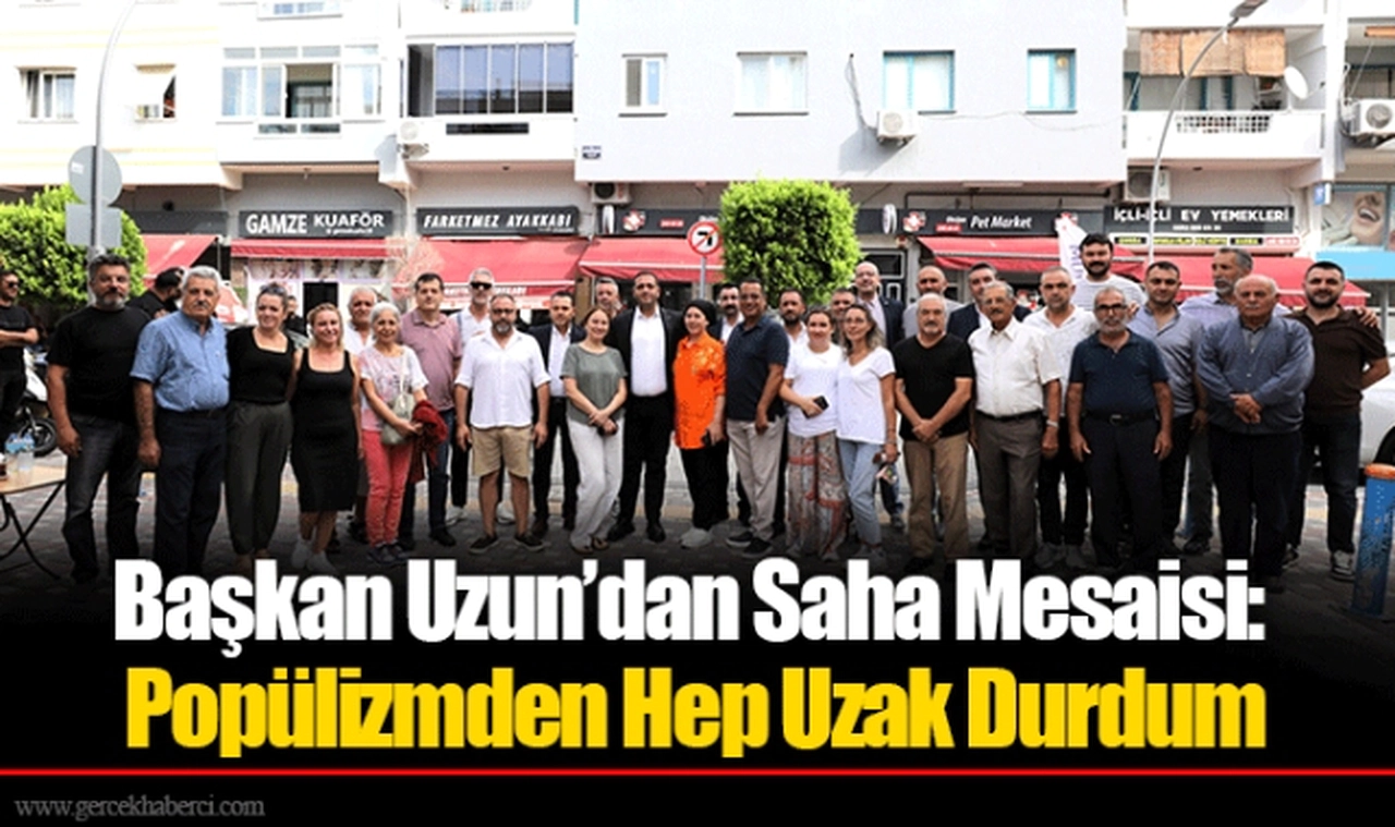 Başkan Uzun’dan Saha Mesaisi: Popülizmden Hep Uzak Durdum