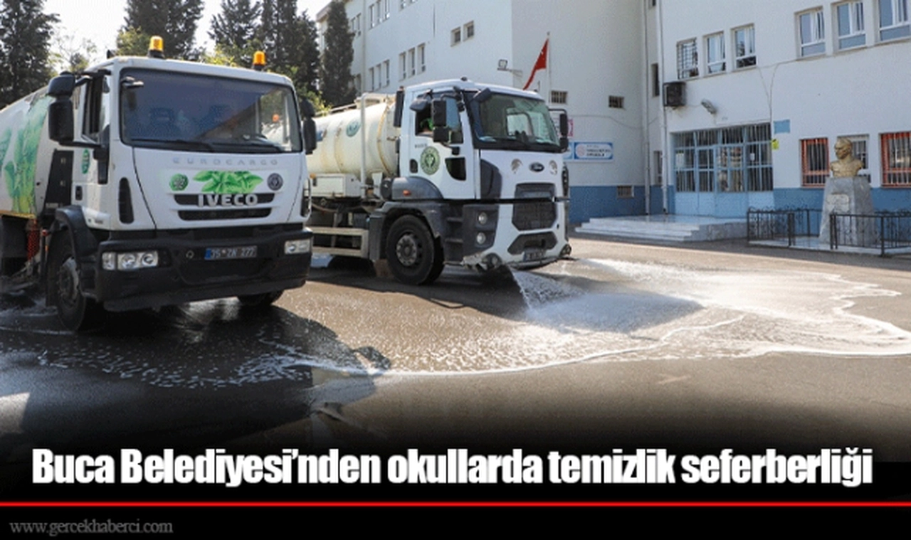 Buca Belediyesi’nden okullarda temizlik seferberliği
