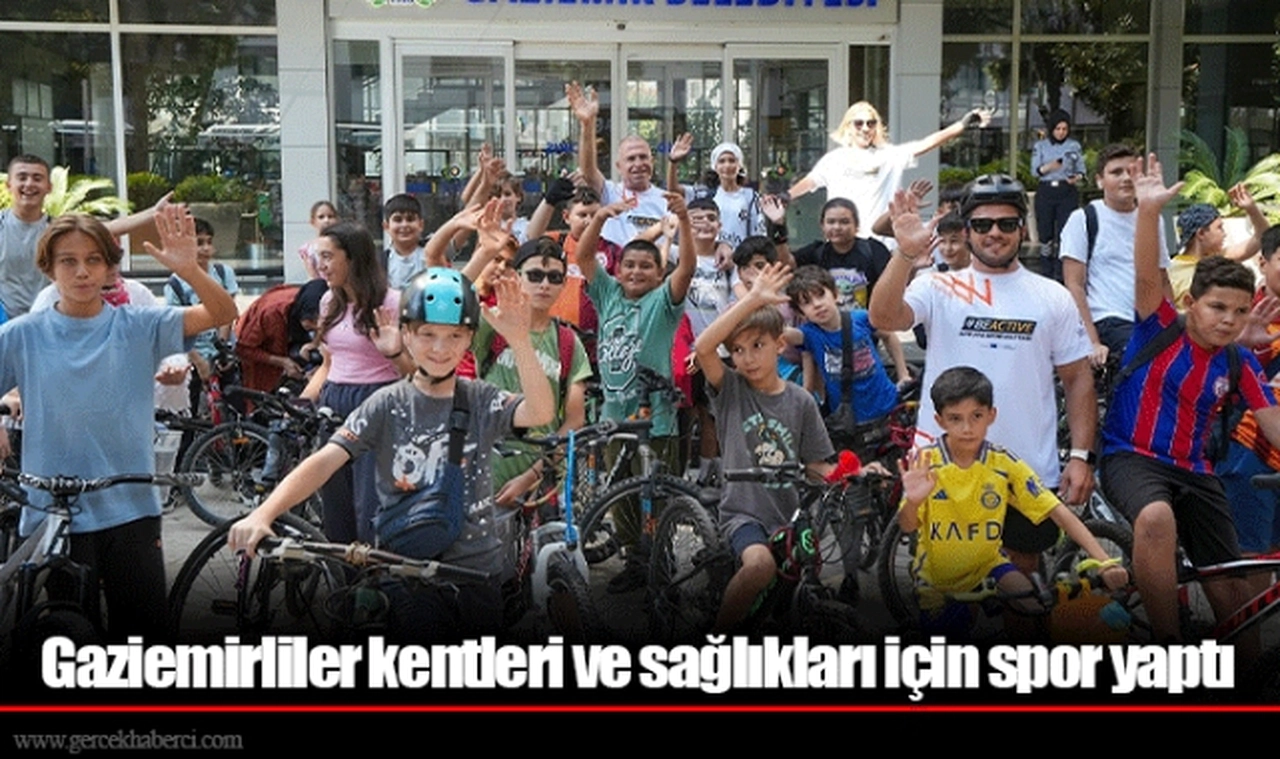 Gaziemirliler kentleri ve sağlıkları için spor yaptı