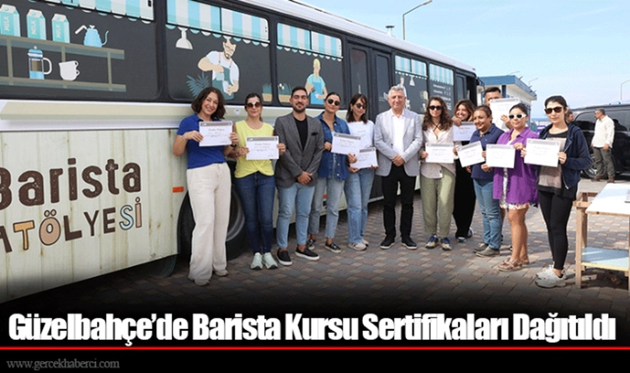 Güzelbahçe’de Barista Kursu Sertifikaları Dağıtıldı