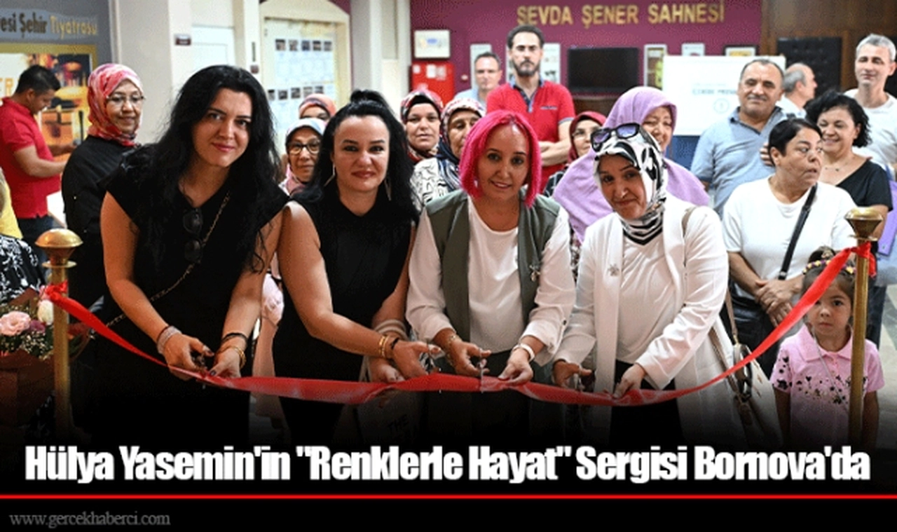 Hülya Yasemin'in "Renklerle Hayat" Sergisi Bornova'da