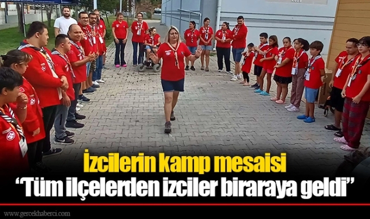İzcilerin kamp mesaisi