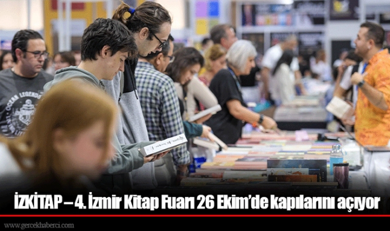 İZKİTAP – 4. İzmir Kitap Fuarı 26 Ekim’de kapılarını açıyor
