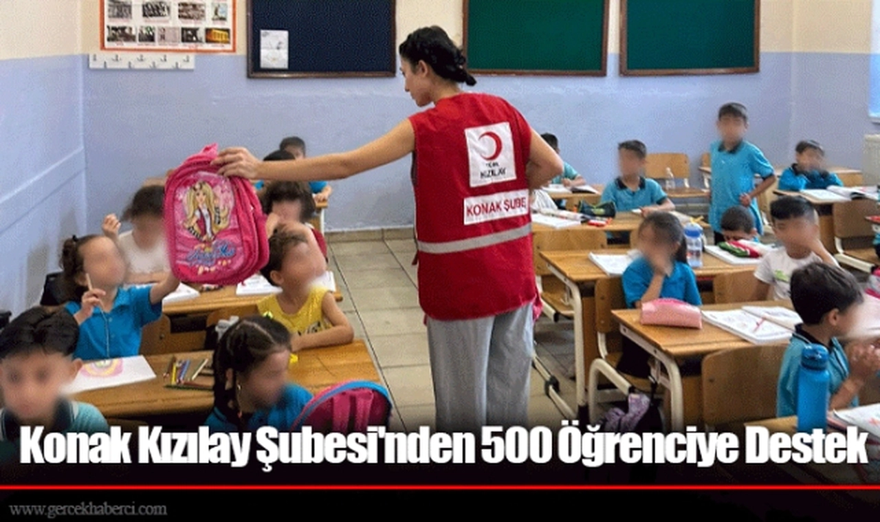 Konak Kızılay Şubesi'nden 500 Öğrenciye Destek