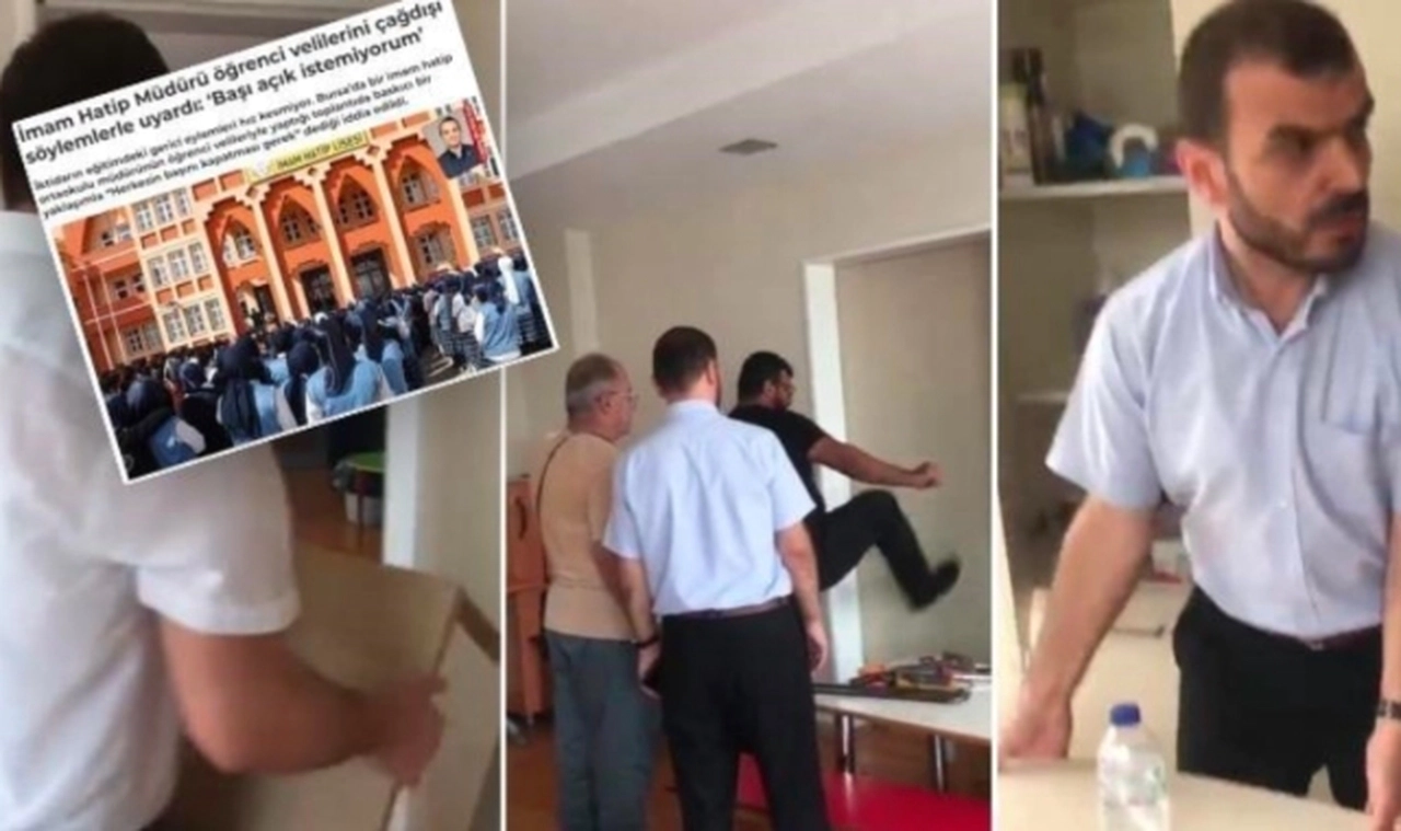 Okulda adeta şeriat ilan etmişti: Müdür yardımcısının kapısını kırdı, odasını boşalttı!