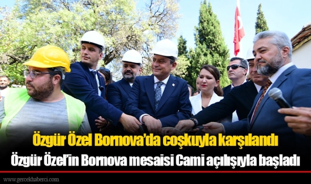 Özgür Özel Bornova’da coşkuyla karşılandı