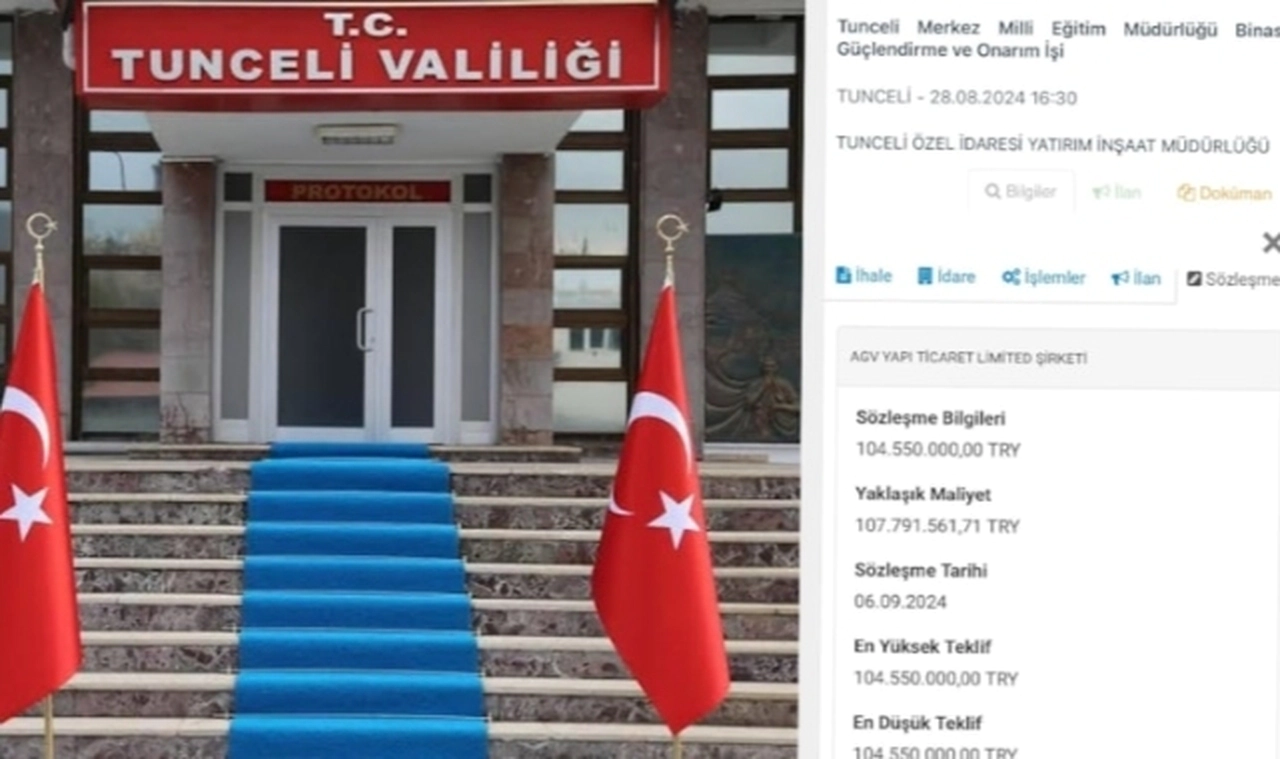 Tunceli Valisi, AK Partili başkanlara özendi: Pazarlık usulüyle 104 milyonluk ihale