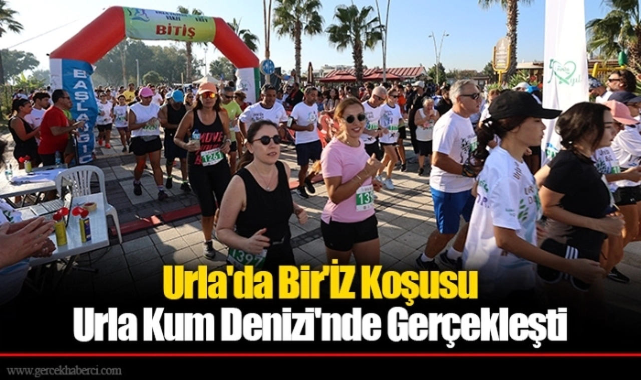 Urla'da Bir'İZ Koşusu Urla Kum Denizi'nde Gerçekleşti