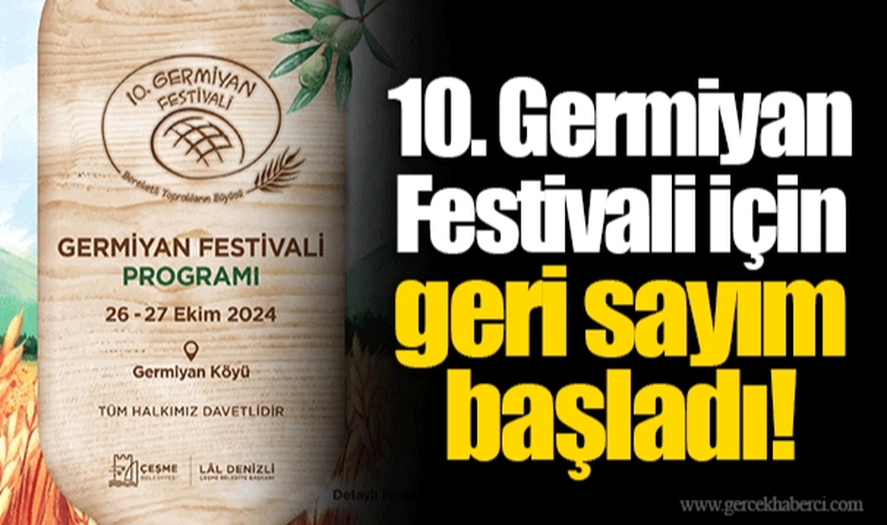 10. Germiyan Festivali için geri sayım başladı!