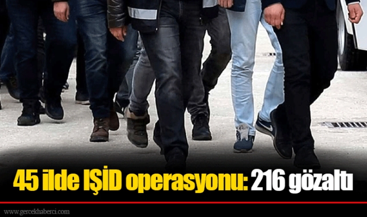 45 ilde IŞİD operasyonu: 216 gözaltı
