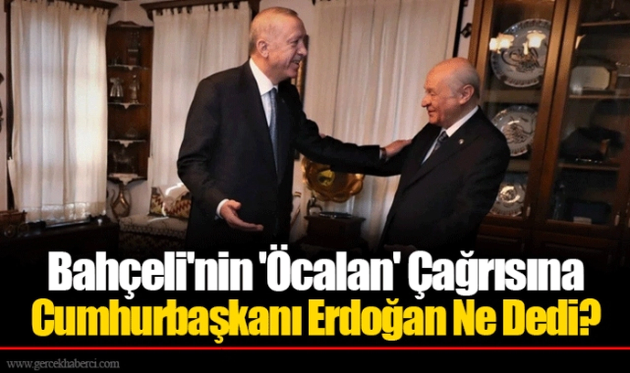 Bahçeli'nin 'Öcalan' Çağrısına Cumhurbaşkanı Erdoğan Ne Dedi?