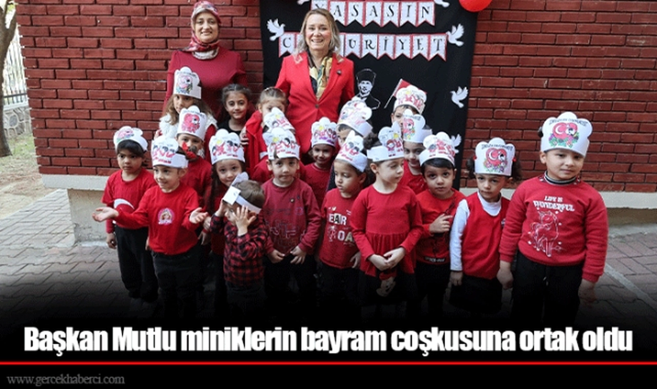 Başkan Mutlu miniklerin bayram coşkusuna ortak oldu