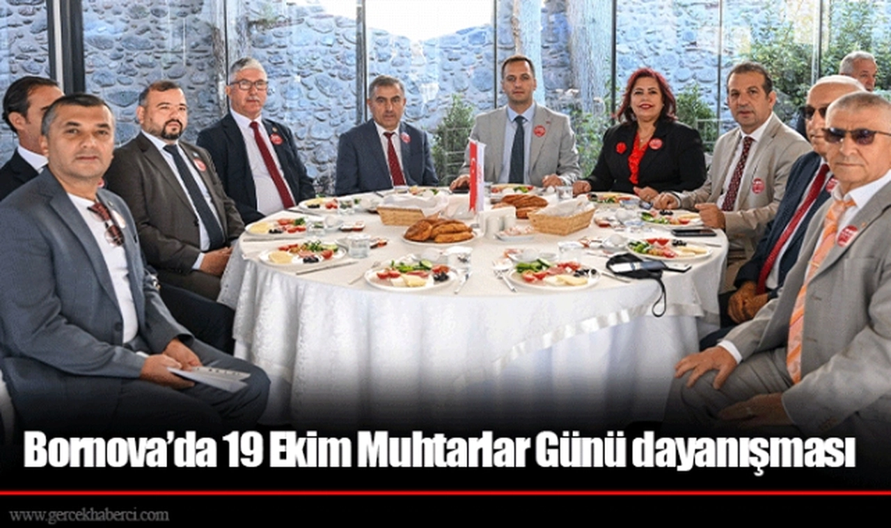 Bornova’da 19 Ekim Muhtarlar Günü dayanışması