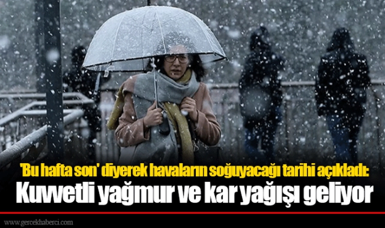 'Bu hafta son' diyerek havaların soğuyacağı tarihi açıkladı: Kuvvetli yağmur ve kar yağışı geliyor