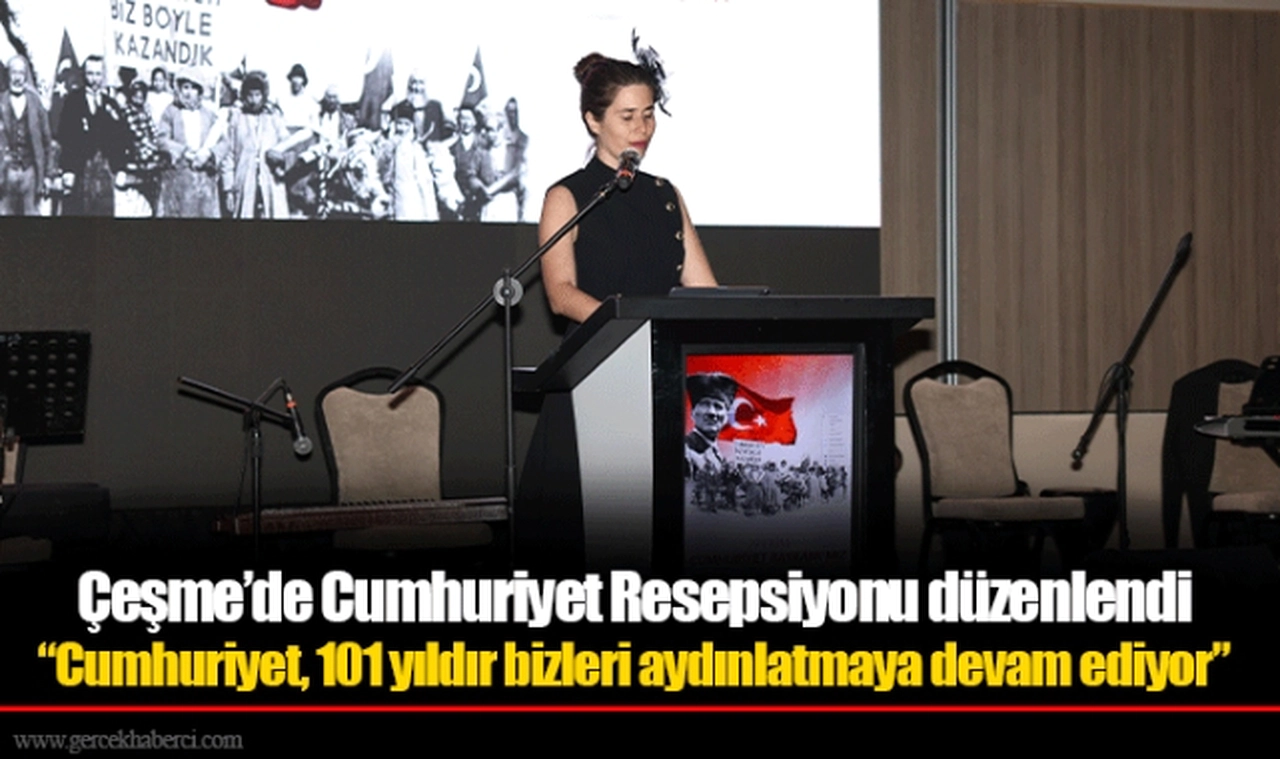 Çeşme’de Cumhuriyet Resepsiyonu düzenlendi