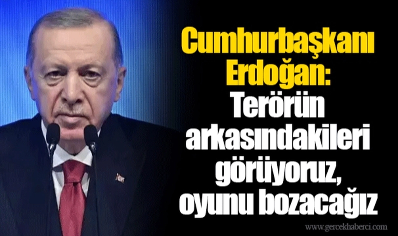 Cumhurbaşkanı Erdoğan: Terörün arkasındakileri görüyoruz, oyunu bozacağız