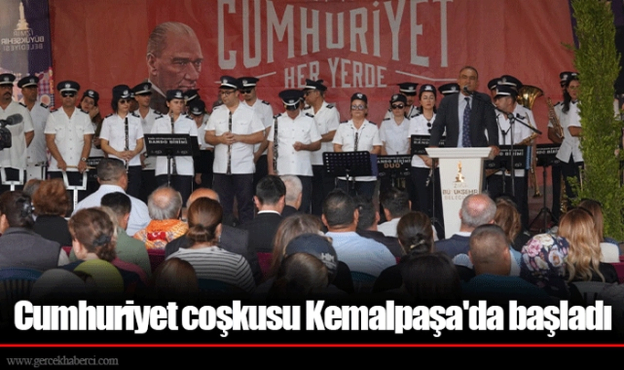 Cumhuriyet coşkusu Kemalpaşa'da başladı