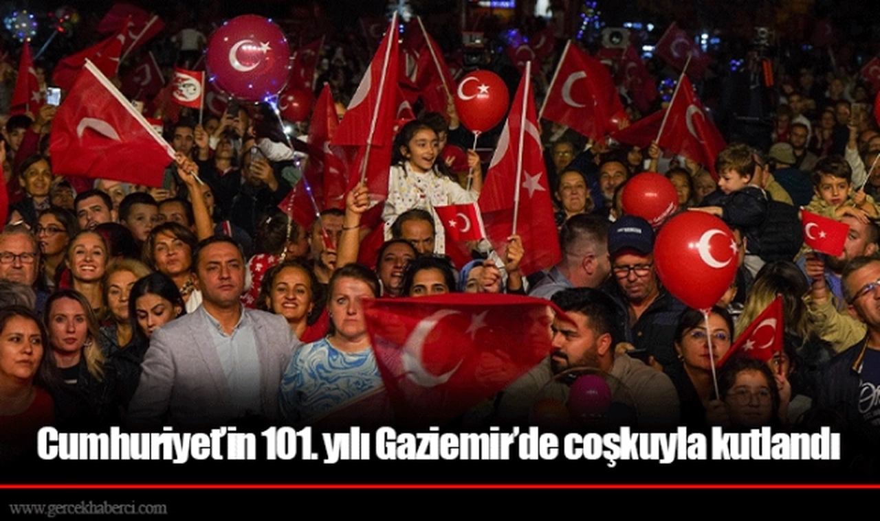 Cumhuriyet’in 101. yılı Gaziemir’de coşkuyla kutlandı