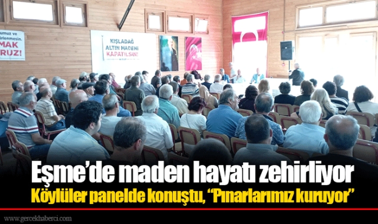 Eşme’de maden hayatı zehirliyor