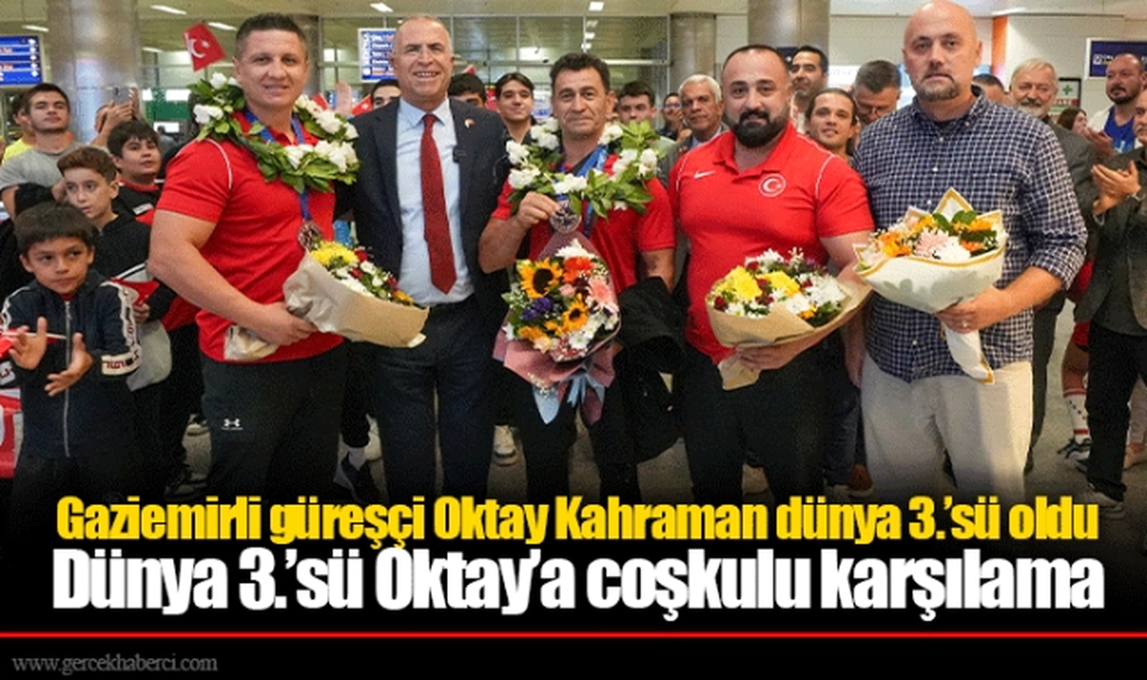 Gaziemirli güreşçi Oktay Kahraman dünya 3.’sü oldu