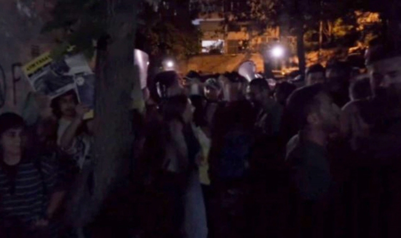 Hayvan katliamını protesto için AK Parti İl binası önüne yürüdüler: Gözaltılar yaşandı