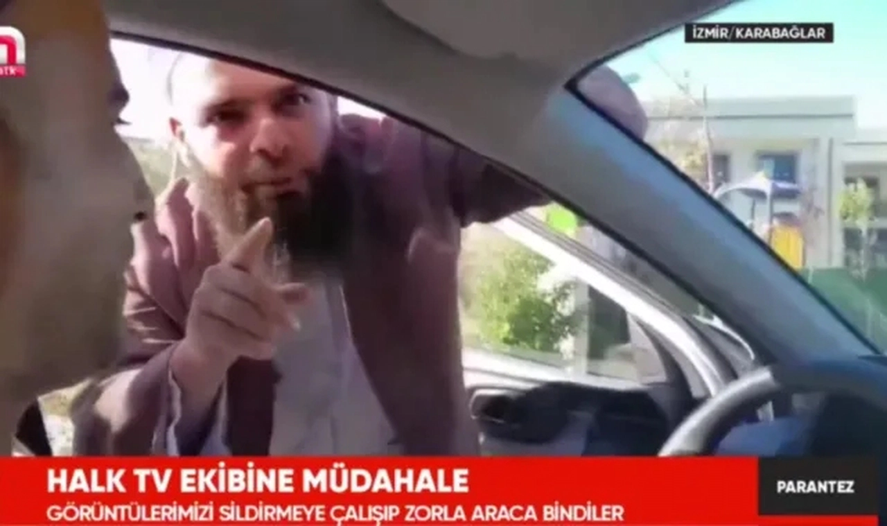 İzmir’de kaçak kuran kursu yöneticilerinden Halk TV ekibine saldırı!