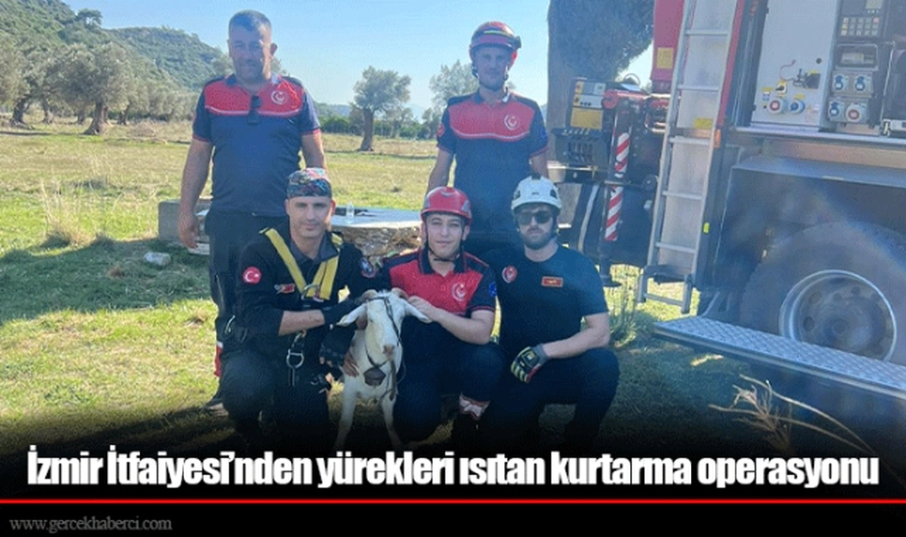 İzmir İtfaiyesi’nden yürekleri ısıtan kurtarma operasyonu