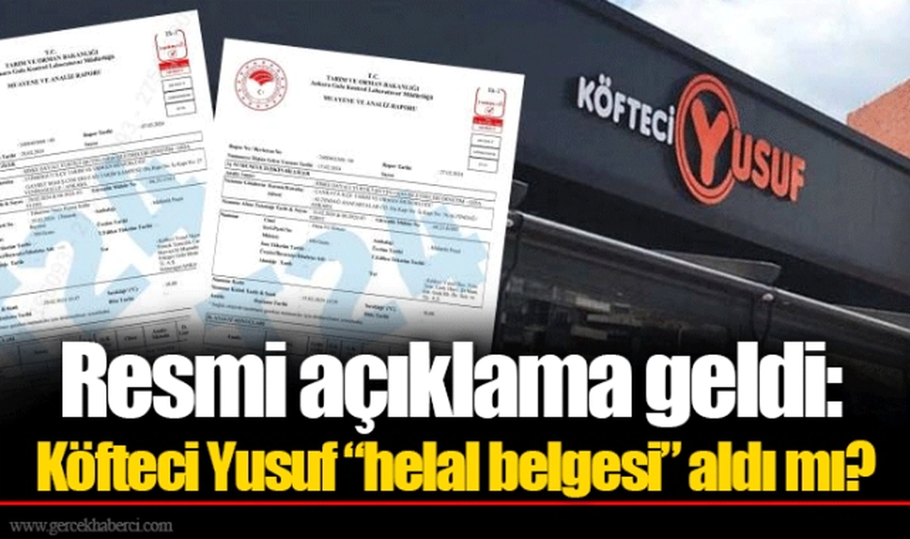 Resmi açıklama geldi: Köfteci Yusuf “helal belgesi” aldı mı?