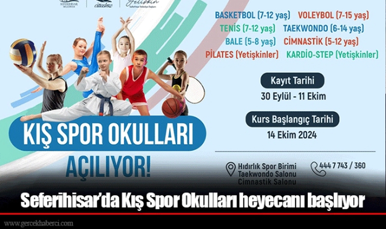 Seferihisar’da Kış Spor Okulları heyecanı başlıyor