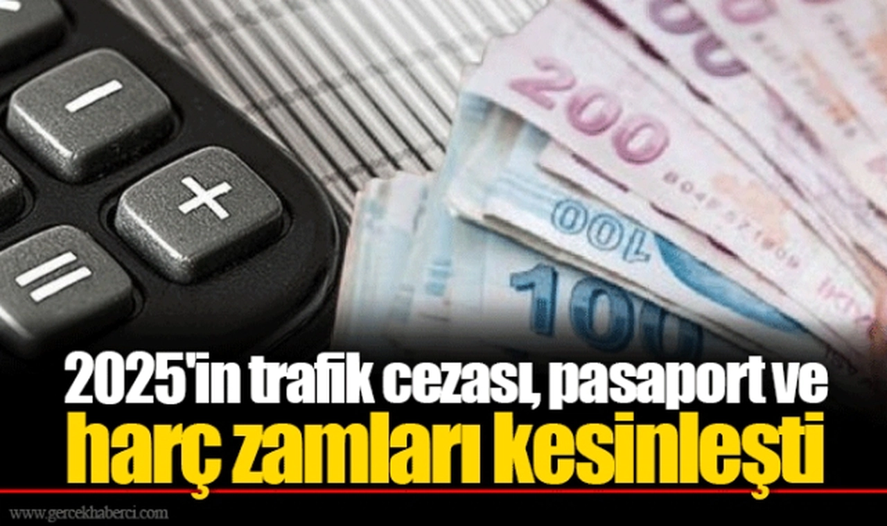 2025'in trafik cezası, pasaport ve harç zamları kesinleşti