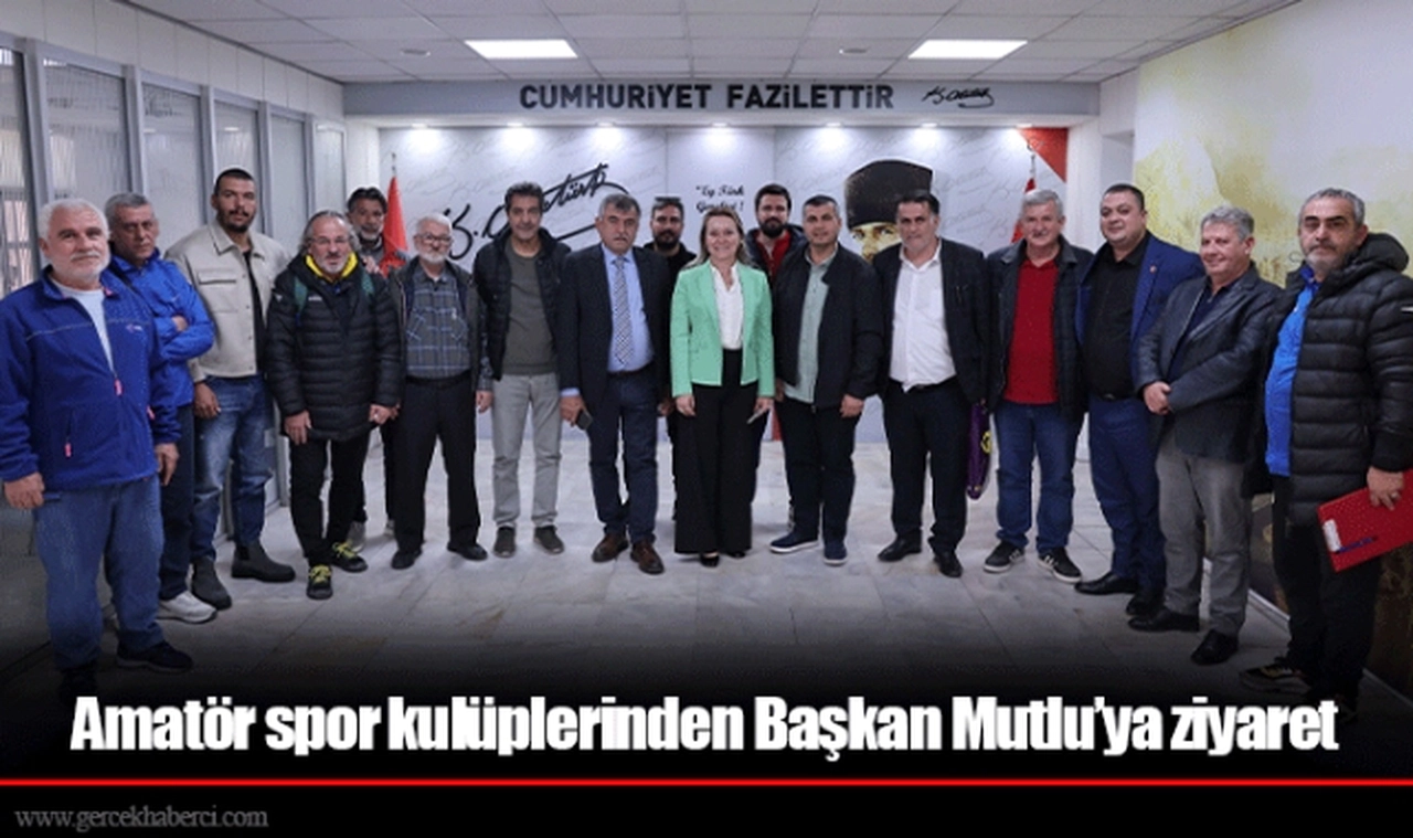 Amatör spor kulüplerinden Başkan Mutlu’ya ziyaret