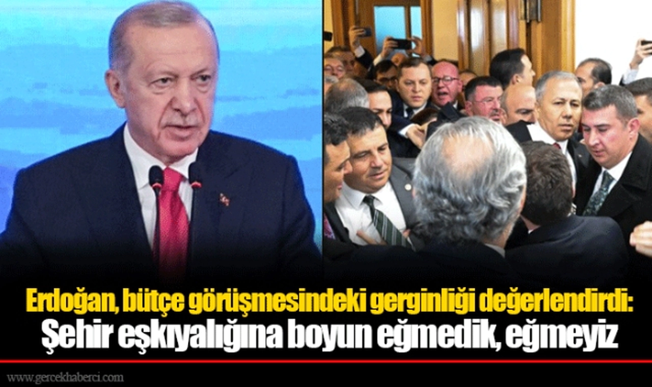 Erdoğan, bütçe görüşmesindeki gerginliği değerlendirdi:  Şehir eşkıyalığına boyun eğmedik, eğmeyiz