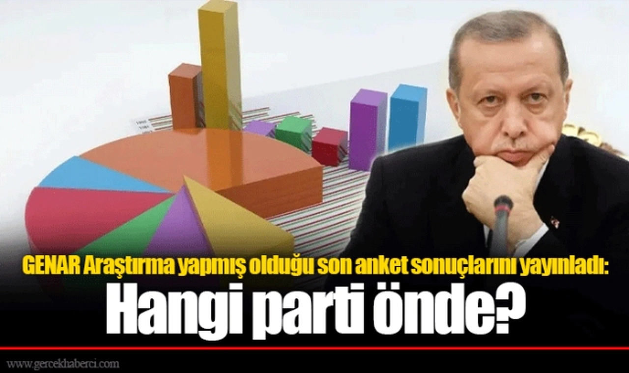 GENAR Araştırma yapmış olduğu son anket sonuçlarını yayınladı: Hangi parti önde?
