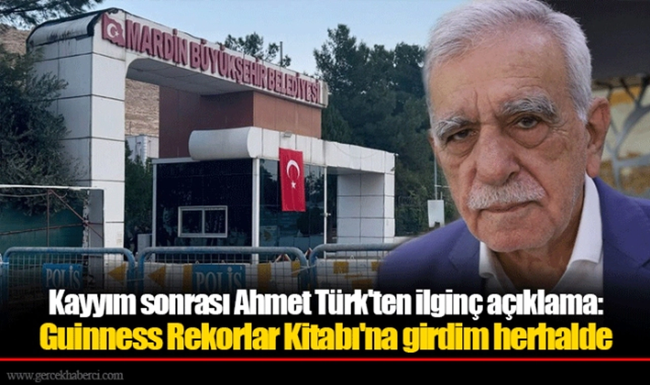 Kayyım sonrası Ahmet Türk'ten ilginç açıklama: Guinness Rekorlar Kitabı'na girdim herhalde