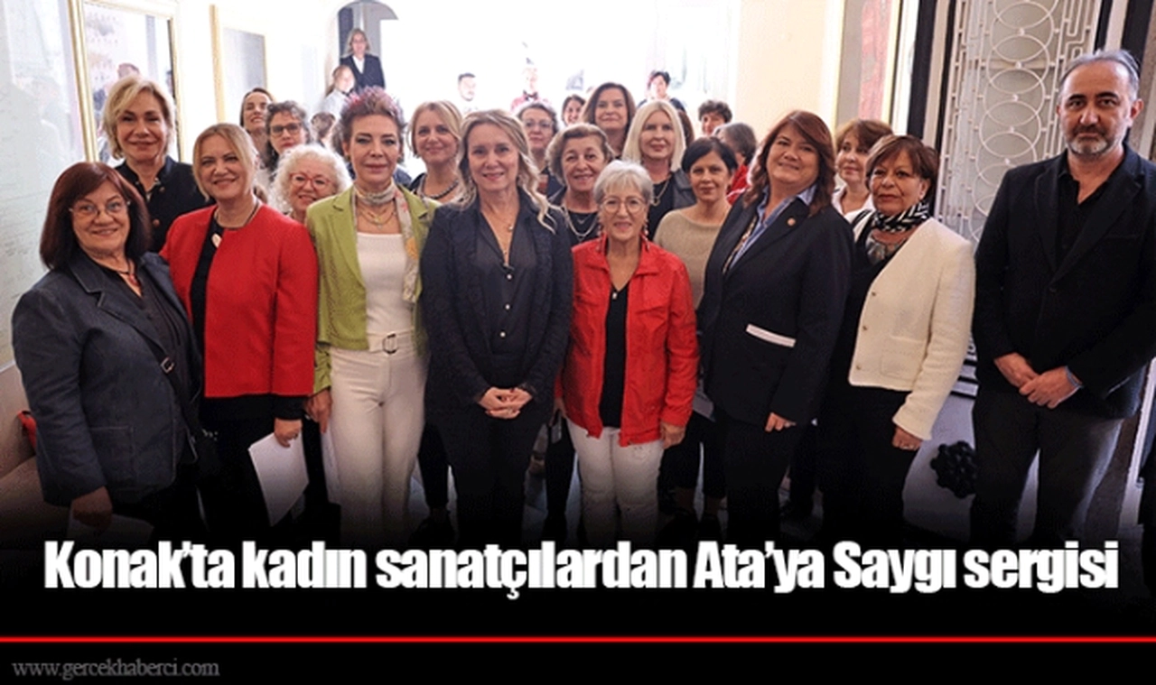 Konak’ta kadın sanatçılardan Ata’ya Saygı sergisi
