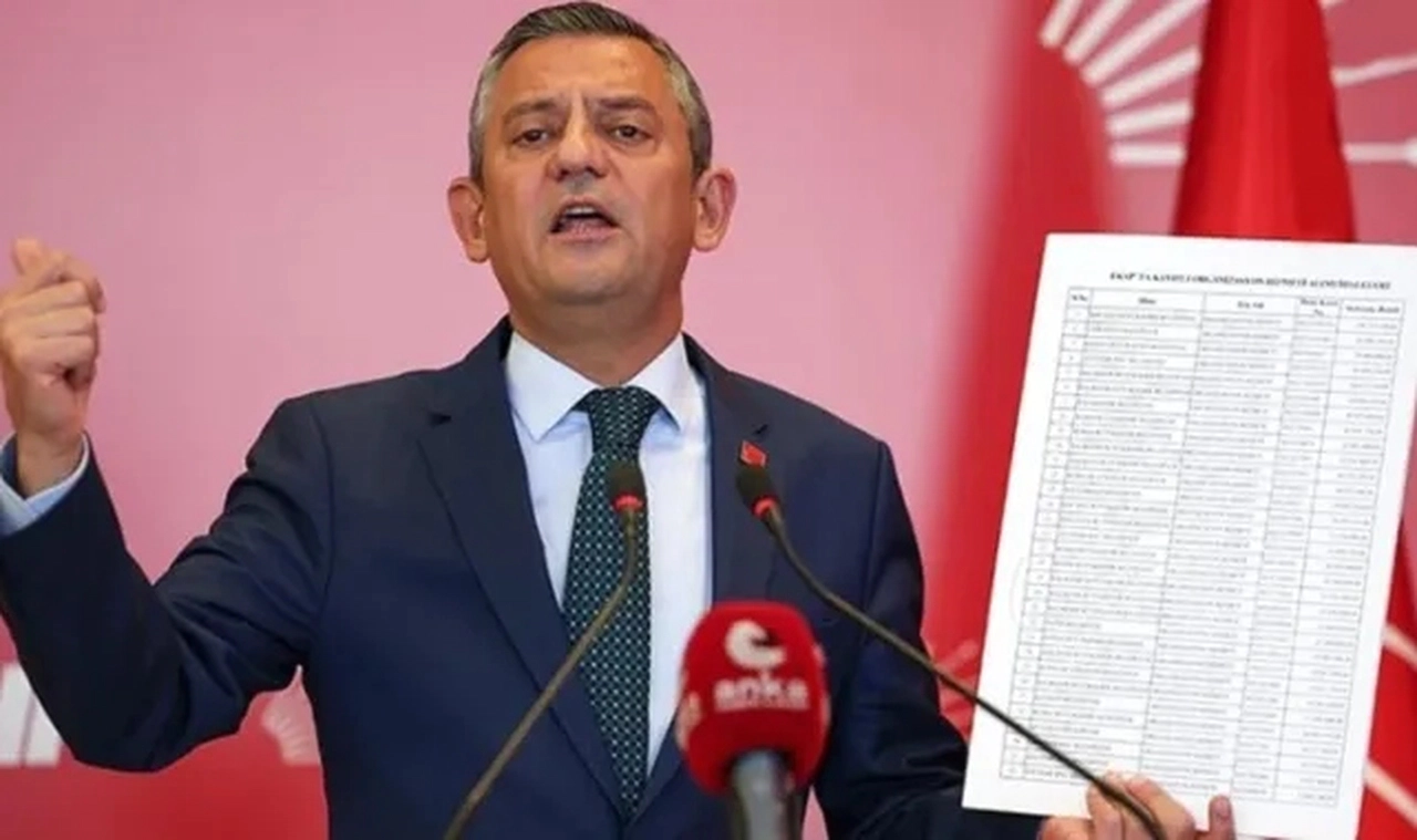 Özgür Özel, AKP'li belediyelerin 'etkinlik' harcamalarını açıkladı: Kürsüde listeyi göstermişti