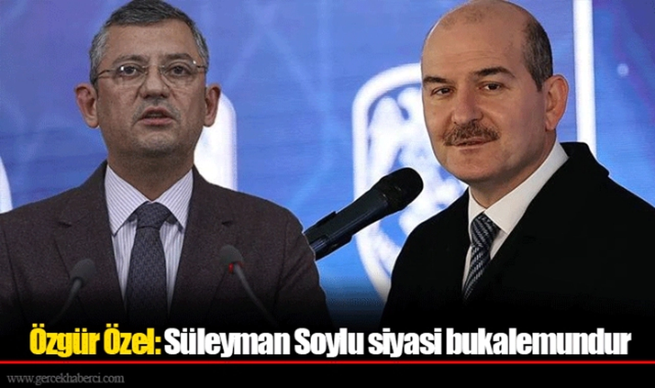 Özgür Özel: Süleyman Soylu siyasi bukalemundur