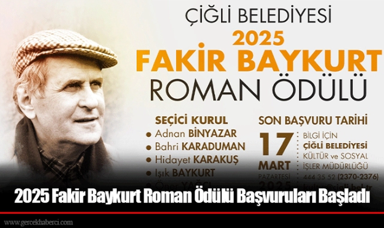 2025 Fakir Baykurt Roman Ödülü Başvuruları Başladı