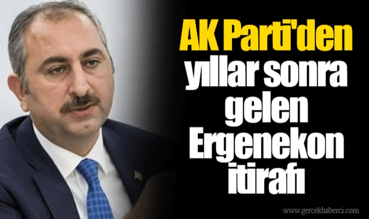 AK Parti'den yıllar sonra gelen Ergenekon itirafı