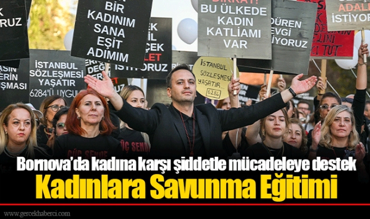 Bornova’da kadına karşı şiddetle mücadeleye destek